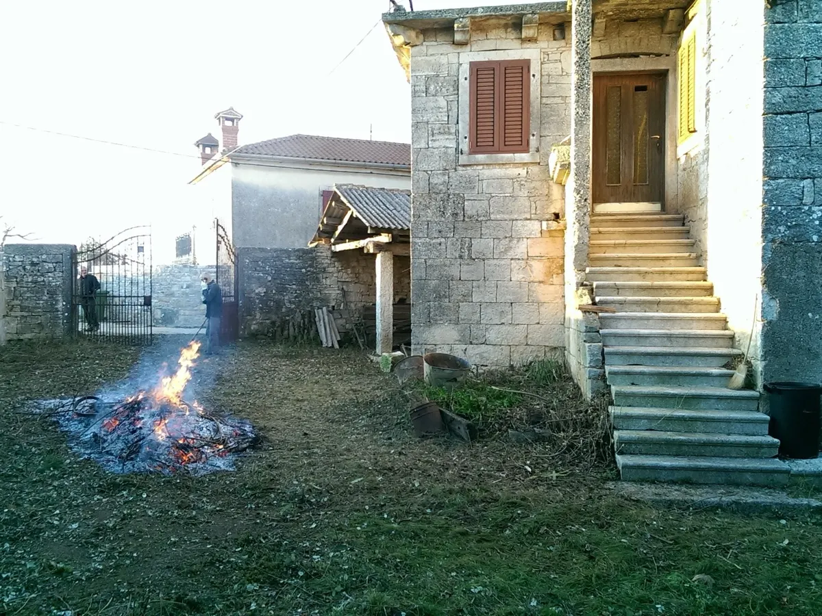 Pool view — before renovation